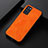 Funda Lujo Cuero Carcasa B06H para Oppo Reno6 Pro 5G India Naranja