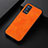 Funda Lujo Cuero Carcasa B06H para Oppo Reno6 Pro 5G Naranja