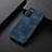 Funda Lujo Cuero Carcasa B06H para Samsung Galaxy A03s Azul