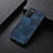 Funda Lujo Cuero Carcasa B06H para Samsung Galaxy M02s Azul