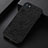 Funda Lujo Cuero Carcasa B07H para Oppo A16 Negro