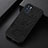 Funda Lujo Cuero Carcasa B07H para Oppo Reno6 5G Negro