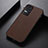 Funda Lujo Cuero Carcasa B07H para Xiaomi Redmi K40S 5G Marron