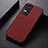 Funda Lujo Cuero Carcasa B07H para Xiaomi Redmi K40S 5G Rojo