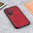 Funda Lujo Cuero Carcasa B08H para Huawei Honor 50 SE 5G Rojo