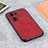 Funda Lujo Cuero Carcasa B08H para Huawei Honor 60 5G Rojo