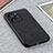 Funda Lujo Cuero Carcasa B08H para Huawei Honor 60 SE 5G Negro