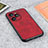 Funda Lujo Cuero Carcasa B08H para Huawei Honor 60 SE 5G Rojo