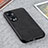 Funda Lujo Cuero Carcasa B08H para Huawei Honor 70 5G Negro