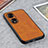 Funda Lujo Cuero Carcasa B08H para Huawei Honor 70 Pro 5G Marron