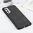 Funda Lujo Cuero Carcasa B08H para OnePlus 9 5G Negro