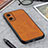 Funda Lujo Cuero Carcasa B08H para Oppo A76 Marron