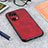 Funda Lujo Cuero Carcasa B08H para Oppo Find X5 Pro 5G Rojo