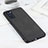 Funda Lujo Cuero Carcasa B08H para Oppo Reno6 Pro 5G India Negro