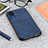 Funda Lujo Cuero Carcasa B08H para Samsung Galaxy A03 Core Azul