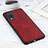 Funda Lujo Cuero Carcasa B08H para Samsung Galaxy A12 Rojo