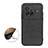 Funda Lujo Cuero Carcasa B08H para Vivo X80 5G Negro