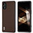 Funda Lujo Cuero Carcasa BH3 para Sony Xperia 5 V Marron