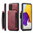 Funda Lujo Cuero Carcasa C01S para Samsung Galaxy A72 4G Rojo