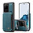 Funda Lujo Cuero Carcasa C01S para Samsung Galaxy S20 Ultra 5G Azul