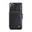 Funda Lujo Cuero Carcasa C02S para Samsung Galaxy S21 Plus 5G Negro