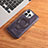 Funda Lujo Cuero Carcasa con Mag-Safe Magnetic JD1 para Apple iPhone 15 Pro Morado