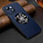 Funda Lujo Cuero Carcasa con Mag-Safe Magnetic LD2 para Apple iPhone 14 Azul