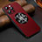 Funda Lujo Cuero Carcasa con Mag-Safe Magnetic LD2 para Apple iPhone 14 Pro Max Rojo