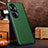 Funda Lujo Cuero Carcasa DL1 para Oppo Reno10 Pro+ Plus 5G Verde