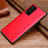 Funda Lujo Cuero Carcasa DL1 para Vivo X60 Pro 5G Rojo