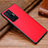 Funda Lujo Cuero Carcasa DL1 para Vivo X70 Pro 5G Rojo