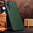 Funda Lujo Cuero Carcasa DL3 para Oppo Reno6 5G Verde