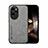 Funda Lujo Cuero Carcasa DY1 para Huawei Honor 100 Pro 5G Gris