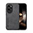 Funda Lujo Cuero Carcasa DY1 para Huawei Honor 100 Pro 5G Negro