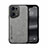 Funda Lujo Cuero Carcasa DY1 para Oppo Find X5 5G Gris