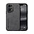 Funda Lujo Cuero Carcasa DY1 para Oppo Find X5 Pro 5G Negro