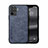 Funda Lujo Cuero Carcasa DY1 para Oppo Reno5 F Azul