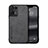 Funda Lujo Cuero Carcasa DY1 para Oppo Reno9 5G Negro