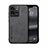 Funda Lujo Cuero Carcasa DY1 para Vivo iQOO 10 Pro 5G Negro