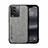 Funda Lujo Cuero Carcasa DY1 para Vivo iQOO Neo7 5G Gris