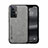 Funda Lujo Cuero Carcasa DY1 para Vivo X70 Pro 5G Gris