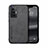 Funda Lujo Cuero Carcasa DY1 para Vivo X70 Pro 5G Negro