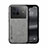 Funda Lujo Cuero Carcasa DY1 para Vivo X80 5G Gris