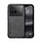 Funda Lujo Cuero Carcasa DY1 para Vivo X80 5G Negro