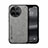 Funda Lujo Cuero Carcasa DY1 para Vivo X90 Pro 5G Gris