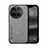 Funda Lujo Cuero Carcasa DY1 para Vivo X90 Pro+ Plus 5G Gris