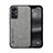 Funda Lujo Cuero Carcasa DY1 para Xiaomi Mi 12T Pro 5G Gris