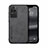 Funda Lujo Cuero Carcasa DY1 para Xiaomi Poco F4 5G Negro