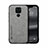 Funda Lujo Cuero Carcasa DY1 para Xiaomi Redmi 10X 4G Gris