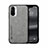 Funda Lujo Cuero Carcasa DY1 para Xiaomi Redmi K40 5G Gris